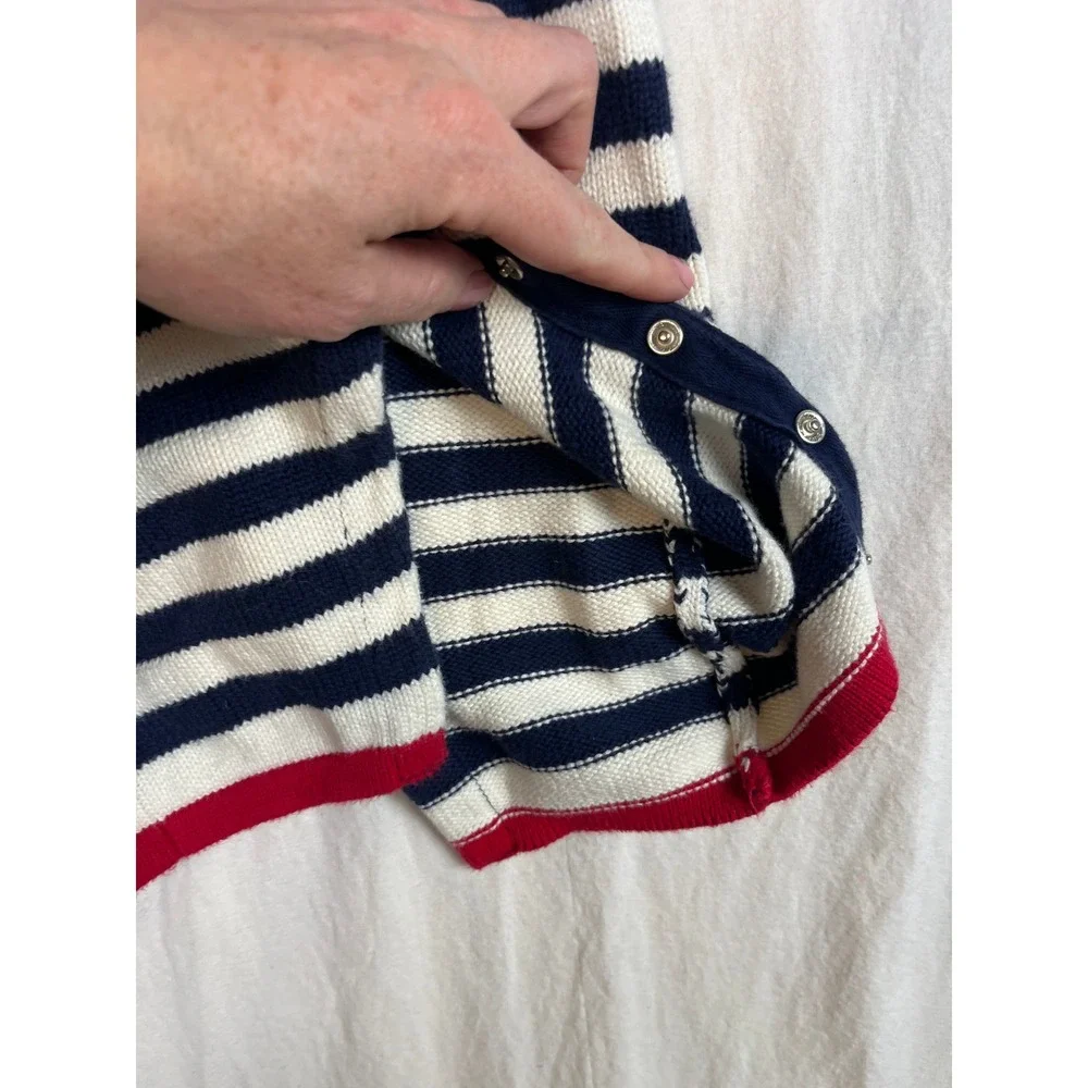 Hanna Andersson Baby Knit Romper‎ Fair Isle Snowflake Striped Sweater Piece 75